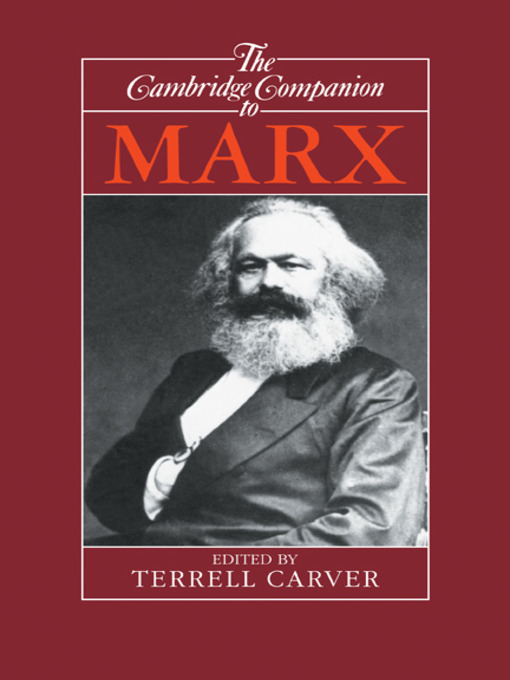 Cover image for The Cambridge Companion to Marx